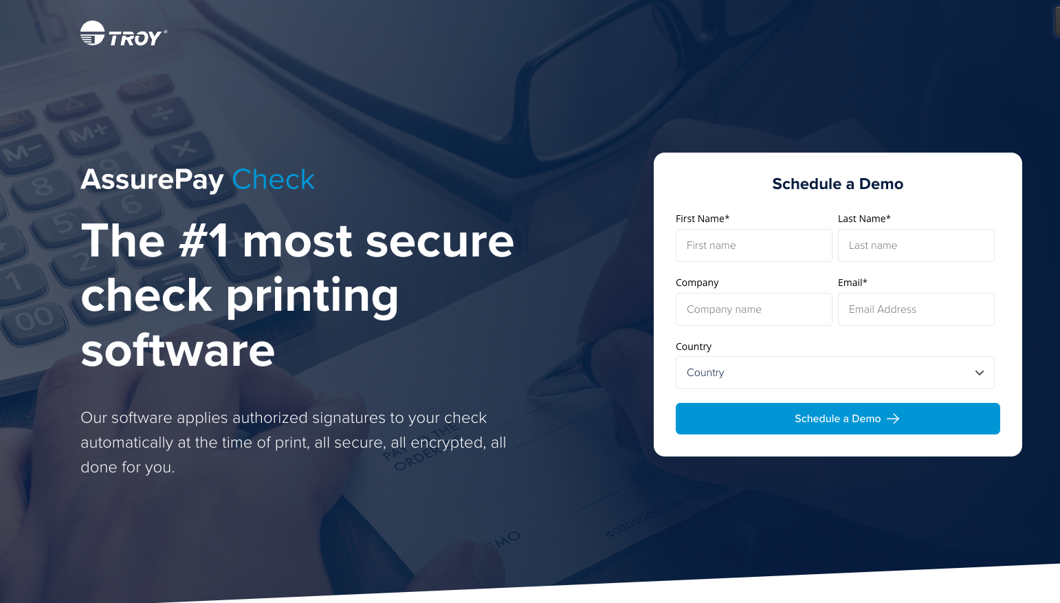 Content with Form Banner